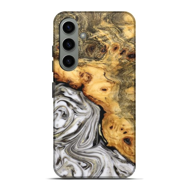 Galaxy S24 Plus Wood+Resin Live Edge Phone Case - Katherine (Black & White, 689780) Fashion