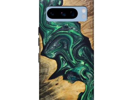 Pixel 8 Pro Wood+Resin Live Edge Phone Case - Caitlyn (Green, 690978) Fashion