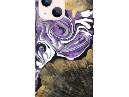 iPhone 14 Plus Wood+Resin Live Edge Phone Case - Jarrett (Purple, 688605) For Discount