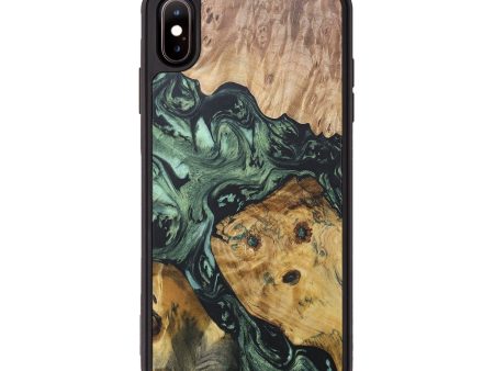 iPhone Xs Max Wood+Resin Phone Case - Adrian (Mosaic, 690376) Hot on Sale