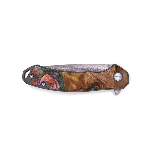 EDC Wood+Resin Pocket Knife - Adrienne (Green, 689946) Online Sale