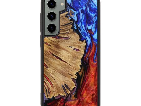 Galaxy S23 Plus Wood+Resin Phone Case - Elyse (Fire & Ice, 693120) Fashion