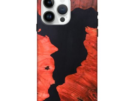 iPhone 15 Pro Max Wood+Resin Live Edge Phone Case - Alexander (Pure Black, 690738) Sale