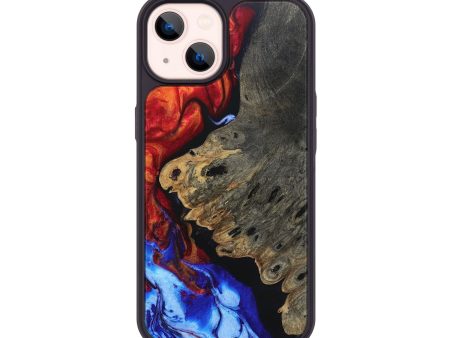 iPhone 14 Wood+Resin Phone Case - Destinee (Fire & Ice, 693054) Sale