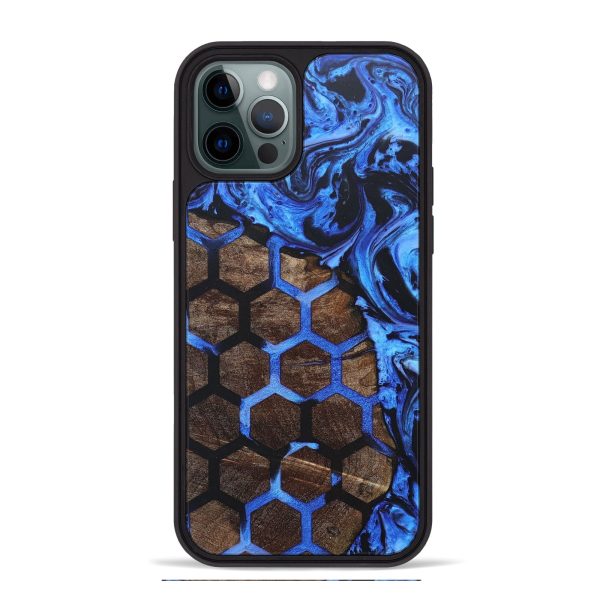 iPhone 12 Pro Max Wood+Resin Phone Case - Derek (Pattern, 688450) Discount