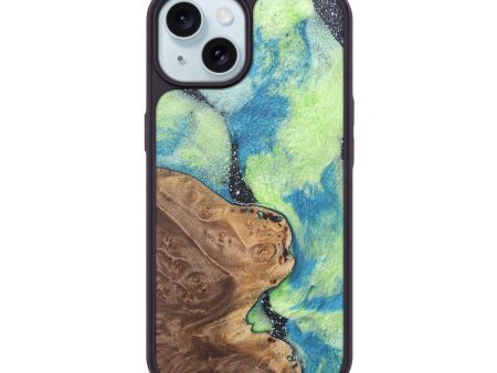 iPhone 15 Wood+Resin Phone Case - Sandy (Cosmos, 690594) Online