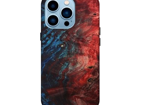 iPhone 14 Pro Wood+Resin Live Edge Phone Case - Luca (Fire & Ice, 693338) Discount