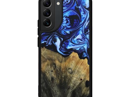 Galaxy S22 Plus Wood+Resin Phone Case - Staci (Blue, 691238) Hot on Sale