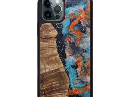 iPhone 12 Pro Max Wood+Resin Phone Case - Ashleigh (Cosmos, 688541) Cheap