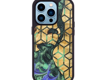 iPhone 14 Pro Wood+Resin Phone Case - Freya (Pattern, 689652) on Sale