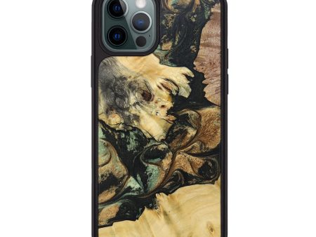 iPhone 12 Pro Max Wood+Resin Phone Case - Allen (Mosaic, 691308) Cheap