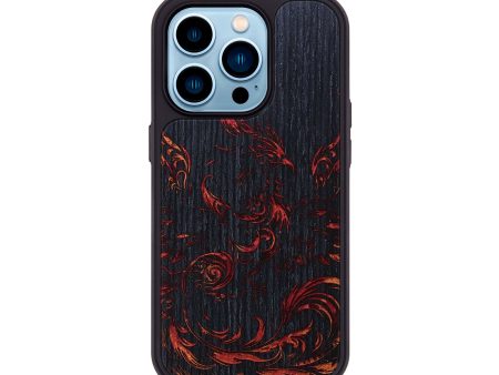 iPhone 14 Pro Wood+Resin Phone Case - Orville (Fire & Ice, 693109) Cheap