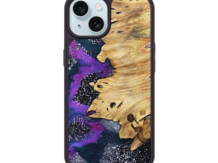 iPhone 15 Wood+Resin Phone Case - Sofia (Cosmos, 691084) Online