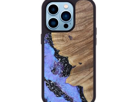 iPhone 14 Pro Wood+Resin Phone Case - Aubrey (Cosmos, 693386) Supply