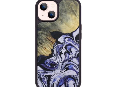 iPhone 14 Wood+Resin Phone Case - Emmett (Purple, 689000) For Sale