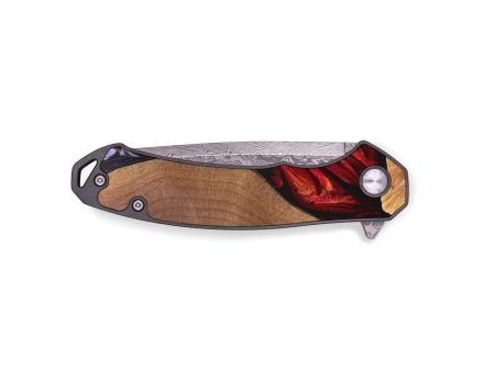 EDC Wood+Resin Pocket Knife - Adalyn (Fire & Ice, 693358) Online Sale