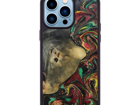 iPhone 14 Pro Max Wood+Resin Phone Case - Lydia (Reggae, 689399) Fashion