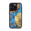 iPhone 15 Pro ResinArt Phone Case - Remi (Teal & Gold, 691187) Discount