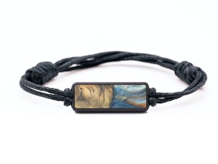 Classic Wood+Resin Bracelet - Toni (Teal & Gold, 690256) Hot on Sale