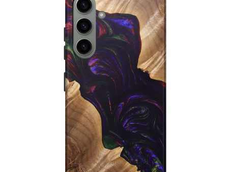 Galaxy S24 Plus Wood+Resin Live Edge Phone Case - Steve (Purple, 688558) Sale