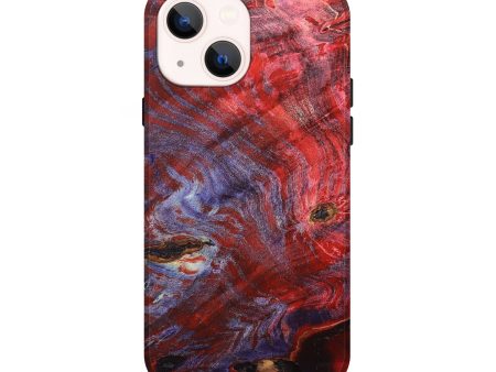 iPhone 14 Wood+Resin Live Edge Phone Case - Abby (Fire & Ice, 693342) Online