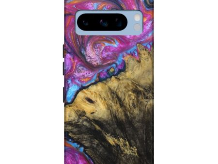 Pixel 8 Pro Wood+Resin Live Edge Phone Case - Rose (Purple, 690996) For Sale