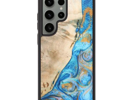 Galaxy S23 Ultra ResinArt Phone Case - Rachel (Teal & Gold, 691180) Online Sale