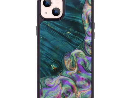 iPhone 14 Plus Wood+Resin Phone Case - Karissa (Purple, 691220) Online Sale