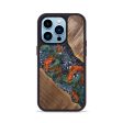 iPhone 14 Pro Wood+Resin Phone Case - Axel (Cosmos, 691353) For Cheap