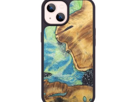 iPhone 14 Wood+Resin Phone Case - Litzy (Cosmos, 690624) Online now