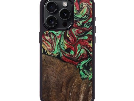 iPhone 15 Pro Wood+Resin Phone Case - Abraham (Reggae, 689422) Online Sale