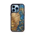 iPhone 14 Pro ResinArt Phone Case - Mateo (Teal & Gold, 691186) For Sale