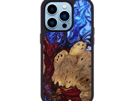 iPhone 14 Pro Wood+Resin Phone Case - Roger (Fire & Ice, 693148) Sale