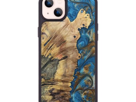 iPhone 14 Plus ResinArt Phone Case - Royalty (Teal & Gold, 691185) For Discount