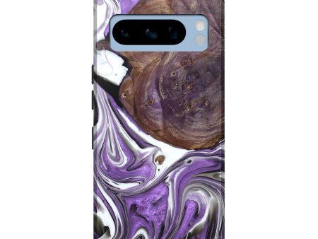 Pixel 8 Pro Wood+Resin Live Edge Phone Case - Linda (Purple, 688645) For Sale