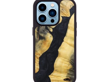 iPhone 14 Pro Wood+Resin Phone Case - Griffin (Pure Black, 689322) Online Hot Sale