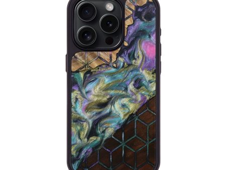 iPhone 15 Pro Wood+Resin Phone Case - Brody (Pattern, 691106) For Cheap