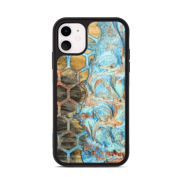 iPhone 11 Wood+Resin Phone Case - Barrett (Pattern, 688897) Sale