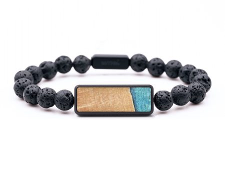 Lava Bead Wood+Resin Bracelet - Wendell (Cosmos, 688762) Discount