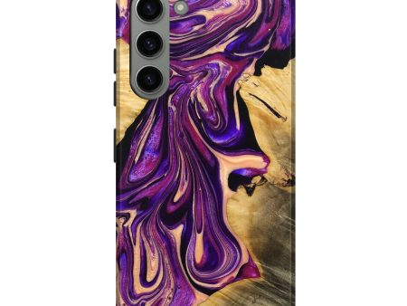 Galaxy S23 Plus Wood+Resin Live Edge Phone Case - Lonnie (Purple, 690504) Sale