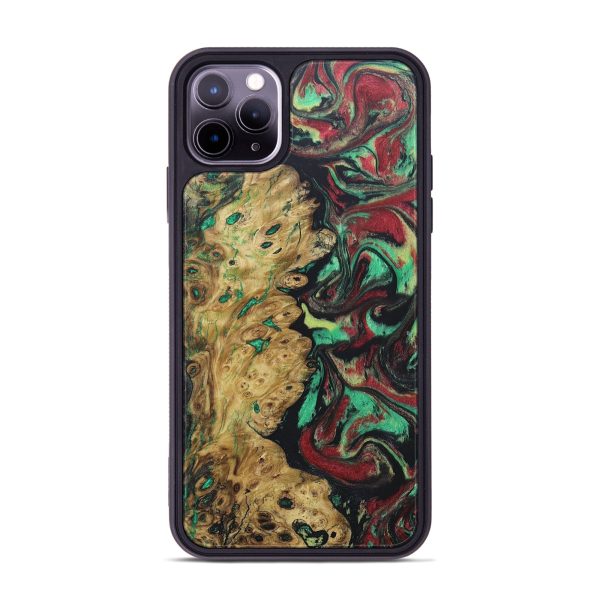 iPhone 11 Pro Max Wood+Resin Phone Case - Geneva (Reggae, 689370) Online now