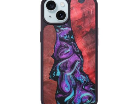 iPhone 15 Wood+Resin Phone Case - Julia (Purple, 690520) For Discount