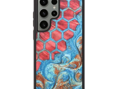 Galaxy S23 Ultra Wood+Resin Phone Case - Eleanor (Pattern, 688879) For Cheap