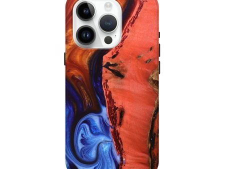 iPhone 15 Pro Wood+Resin Live Edge Phone Case - Blakely (Fire & Ice, 693331) Cheap