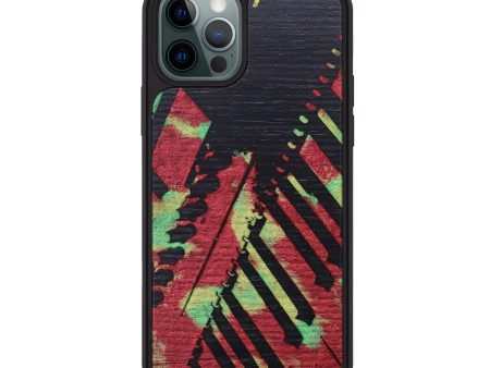 iPhone 12 Pro Max Wood+Resin Phone Case - Andrea (Reggae, 689371) For Sale