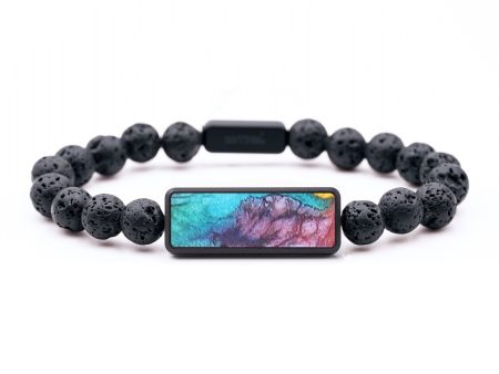 Lava Bead ResinArt Bracelet - Alessandra (Watercolor, 690471) Online now