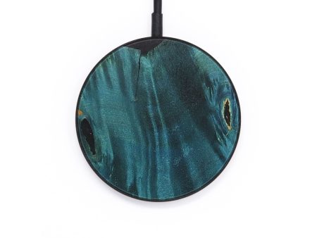 Circle Wood+Resin Wireless Charger - Axel (Pure Black, 690809) Online now