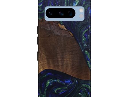 Pixel 8 Pro Wood+Resin Live Edge Phone Case - Courtney (Green, 690984) Hot on Sale