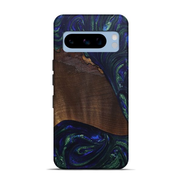 Pixel 8 Pro Wood+Resin Live Edge Phone Case - Courtney (Green, 690984) Hot on Sale