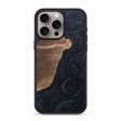 iPhone 15 Pro Max Wood+Resin Phone Case - Enrique (Pure Black, 689314) Online Hot Sale